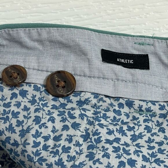 Bonobos The Original Chino Pants Athletic Fit Stretch 34x32 Green Blue Teal - Picture 6 of 9